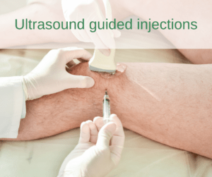 Ultrasound guided knee joint steroid injection