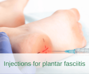 Injections for plantar fasciitis