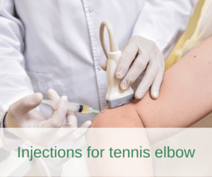 Ultrasound guided injections for tennis elbow