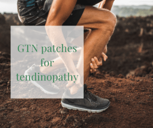 GTN patches for tendinopathy