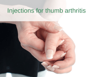 Injections for thumb arthritis
