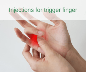 Injections for trigger finger