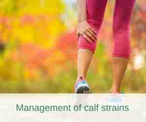 Management of calf strains
