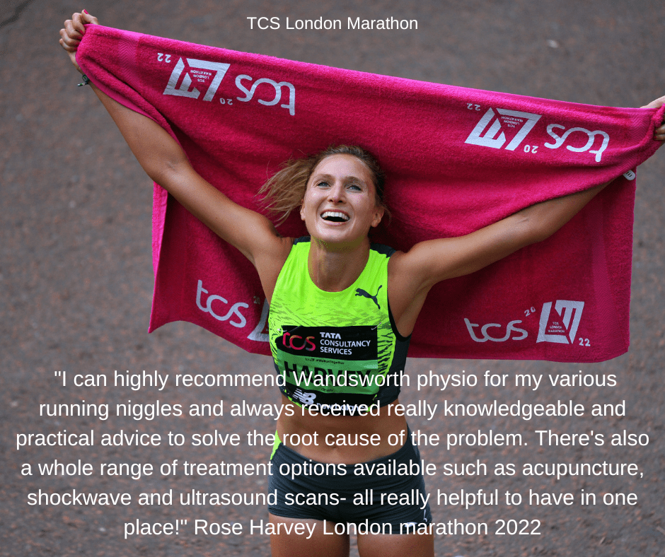 I can highly recommend Wandsworth physio for my various running niggles