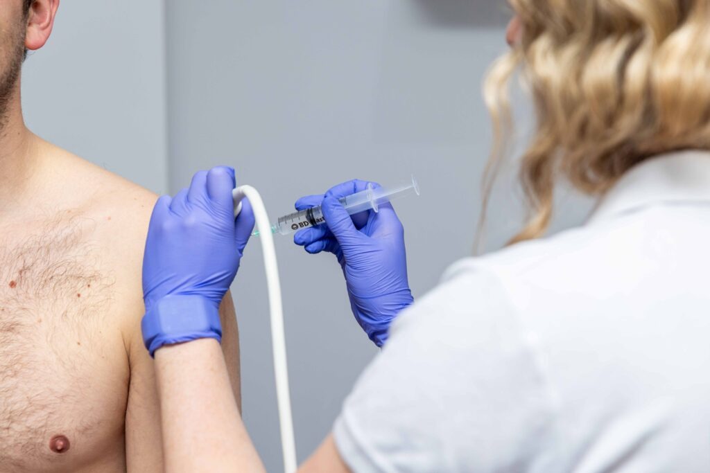 Ultrasound guided shoulder injections